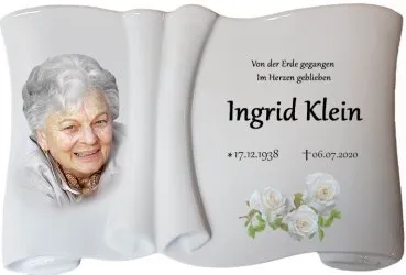 Fotodruck auf Porzellan für Friedhof